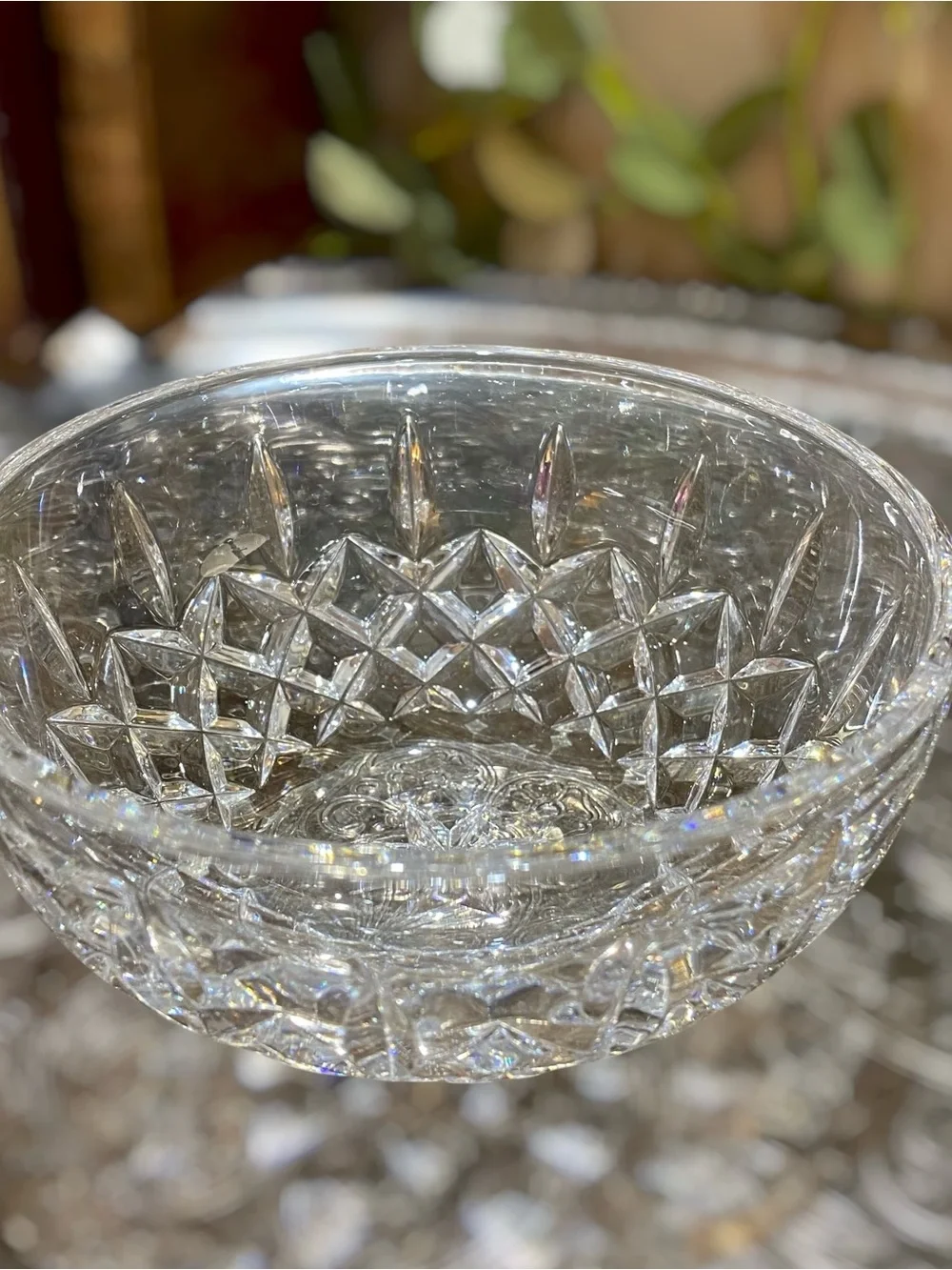 Vintage Waterford Kelsey Irish Crystal Round Bowl Signed